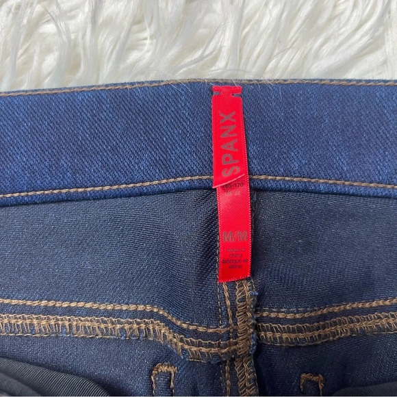 New SPANX Ready-to-Wow Denim Leggings Pacific Depth NWT Business Casual Medium - Picture 9 of 13